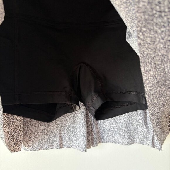 Lululemon Lost In Pace Skirt Sea Spray Alpine White Dark Chrome / Black Size 4 - Picture 6 of 8